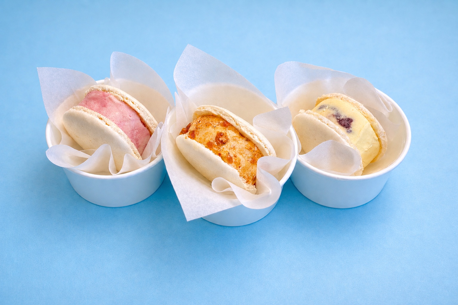 JUNU macaron ice cream sandwiches